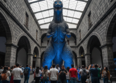 Godzilla invade el Centro Histórico con una exposición gratis en el MIDE